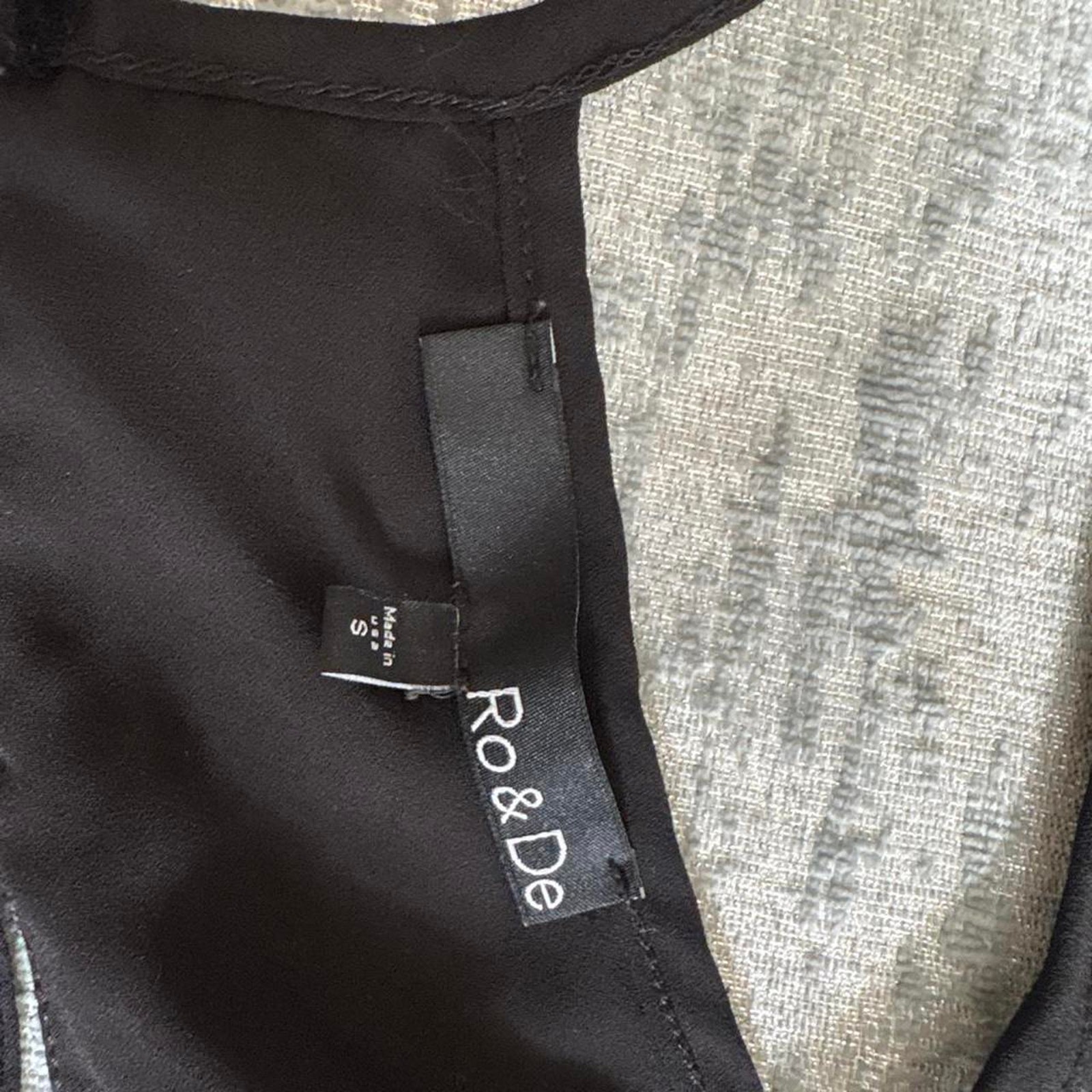 Ro & De Black Top Size Small — image 3 of 5
